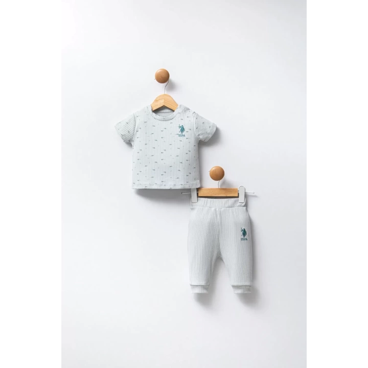 U.s Polo Bebek 2li Takım Usb2311 Su Yeşili