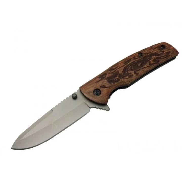 X45 Ahşap Çakı 23 Cm Manuel, Kemerlikli