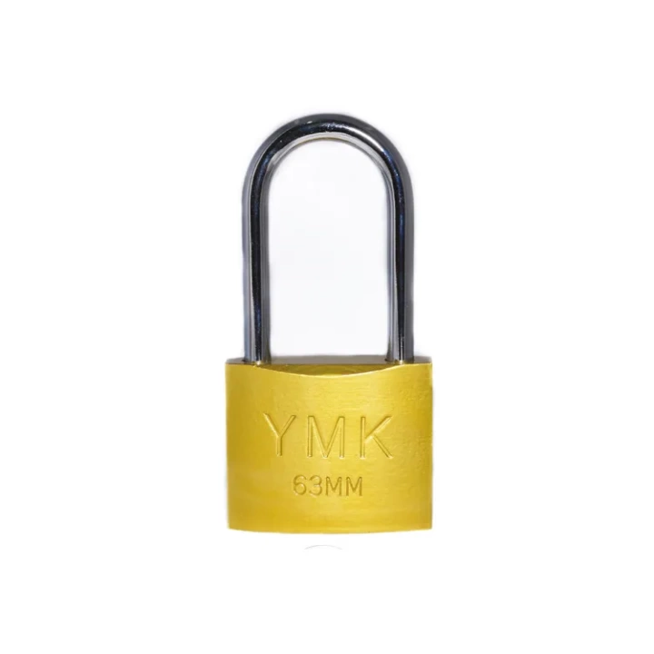 YMK Eko Sarı Boyalı Uzun Kancalı Asma Kilit 38mm