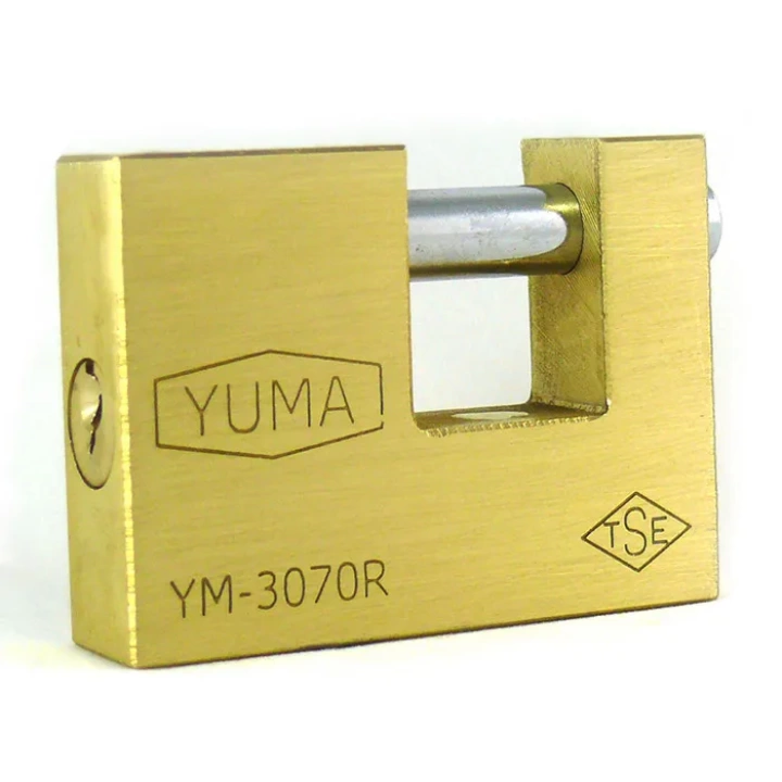 Yuma Kayar Milli Pirinç Asma Kilit 68 mm - Yeni Tip