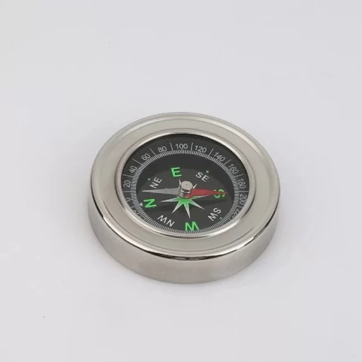 Yuvarlak Metal Kasa Dayanıklı Pusula 80mm