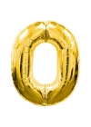 0 Rakamlı Folyo Balon Gold Renk  40 İnç