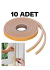 10 Adet Pencere Isı Yalıtım Süngeri Yapışkanlı Pencere Rüzgar Bandı (10 Adet X 5metre)