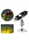 1600x Usb Dijital Mikroskop Kamera Endoskop 8led Büyüteç Metal Standı