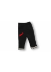 6-9 9-12 12-18 18-24 24-36 Ay Sport Baskılı Çizgili Uzun Kollu Sweatli 2li Erkek Bebek Takımı Siyah