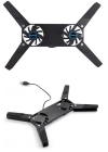 2 Fanlı Notebook Soğutucu Portatif Katlanabilir Laptop Soğutucu Fan Usbli Stand Bilgisayar Fanı