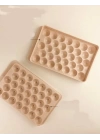 2 Li Buz Kalıbı 33 Bölmeli Kristal Küre Buzluk - Mini Yuvarlak Buz Kalıbı
