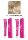 2 li Set Premium 12.01 Yoğun Küllü Süper Açıcı - Kalıcı Krem Saç Boyası 2 X 50 g Tüp
