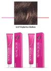 2 li Set Premium 5.07 Kışkırtıcı Kahve - Kalıcı Krem Saç Boyası 2 X 50 g Tüp