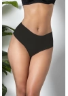 3lü Paket Dikişsiz, İz Yapmaz, Lazer Kesim, Yüksek Bel Slip Külot Siyah (brf21263)