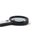 30x 12ışıklı Büyüteç Taşınabilir Çıft Katmanlı Optik Cam Okuma Büyüteç 229018