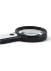 30x 12ışıklı Büyüteç Taşınabilir Çıft Katmanlı Optik Cam Okuma Büyüteç 229018