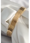 316L Çelik Gold Renk Ajda Model Kadın Bileklik - TJ-BB6482