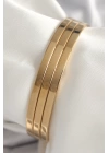 316L Çelik Gold Renk Ajda Model Kadın Bileklik - TJ-BB6592