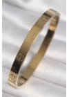 316L Çelik Gold Renk Cartier Model Kadın Kelepçe - TJ-BB6737