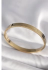 316L Çelik Gold Renk Cartier Model Kadın Kelepçe - TJ-BB6737