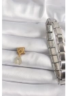 316L Çelik Gold Renk Sallantı Zirkon Taşlı Nal Model Nomination Charm - TJ-BC1196