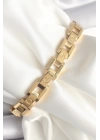 316L Çelik Gold Renk Unisex Bileklik - TJ-BB6497