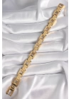 316L Çelik Gold Renk Unisex Bileklik - TJ-BB6497