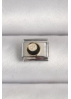 316L Çelik Gümüş Renk 8 Ball İşlemeli Nomination Charm - TJ-BC1209