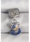 316L Çelik Gümüş Renk Sallantı Kova Burç Model Nomination Charm - TJ-BC1374