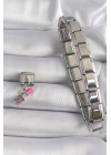 316L Çelik Gümüş Renk Sallantı Zirkon Taşlı Ruj Model Nomination Charm - TJ-BC1113