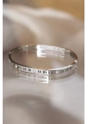 316L Çelik Roma Rakamlı Silver Renk Bilezik - TJ-BB3566