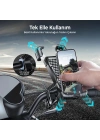 360° Derece Ayarlanabilen Gidon Bağlantılı Bisiklet Motosiklet İçin Abs 4-7.8″ İnç Telefon Tutucu