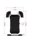 360° Derece Ayarlanabilen Gidon Bağlantılı Bisiklet Motosiklet İçin Abs 4-7.8″ İnç Telefon Tutucu