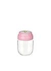 3lü Set Vintage Dekoratif Desenli Cam Kavanoz 425ml - 14,3 Oz