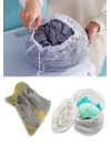 3lü Yıkama File Seti - Ayakkabı Filesi-plastik Aparatlı Sütyen Yıkama- Çamaşır Yıkama Filesi