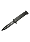 4 35bk Siyah Bas - Çek Kamp Çakı 20cm- Otomatik, Kemerlikli