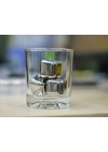 4lü Çelik Metal Kaplama Viski Taşı Soğutma Buz Küpü