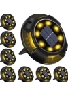 4lü Solar Panelli Kazıklı Zemin Solar Ledi 8+4 Led Gün Işığı