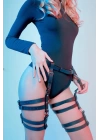 4 Sıralı Özel Deri Harness Jartiyer 1168