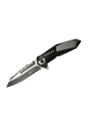 4172 Gri Kamp Çakı 21cm - Yarı Otomatik, Kemerlikli, Testere Detaylı