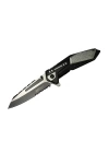 4172 Gri Kamp Çakı 21cm - Yarı Otomatik, Kemerlikli, Testere Detaylı