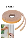 5 Adet Pencere Isı Yalıtım Süngeri Yapışkanlı Pencere Rüzgar Bandı (5 Adet X 5metre)