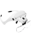 5 Lens 1.0x3.5x, 2led Işıklı  Ile Ayarlanabilir Gözlük Büyüteç9892b2