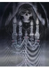 3 Boyutlu Resim  3 Farklı Resim Değişenli Halloween İskelet Tablosu 30x40 Cm
