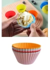 6 Adet Yıkanabilir Mini Tırtıklı Muffin Kalıbı- Ribanalı Kek-cupcake- Renkli Hamur Işi Kabı