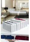 8 Bölmeli  Xl Pratik Bölmeli Çekmece Düzenleyici Organizer(iç Çamaşırı Kravat Çorap Düzenleyici)