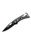 A1103b Siyah Kamp Çakı 15 Cm - Kancalı Metal Saplı