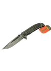 A777 Oluklu Eskitme Kamp Çakı Bıçağı 23 Cm - Otomatik, Desenli Metal Saplı