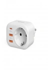 Ac-115 2500w 3.4a 2usb 1type-c 1soket Akım Korumalı Şarj Adaptörü Priz Çoğaltıcı