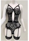 Afrodit Siyah Sexy Jartiyer Takım -1050