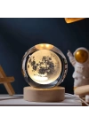 Ahşap Altlıklı Dolunay Cam Küre