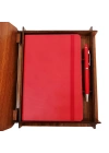 Ahşap Kutulu Defter Kalem