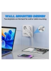 Akım Korumalı Anahtarlı Priz - 3x Priz - 2x Usb - 2x Type-c - 2 Mt Kablo Hızlı Şarj Özellikli Siyah