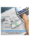 Akım Korumalı Anahtarlı Priz - 3x Priz - 2x Usb - 2x Type-c - 2 Mt Kablo Hızlı Şarj Özellikli Siyah